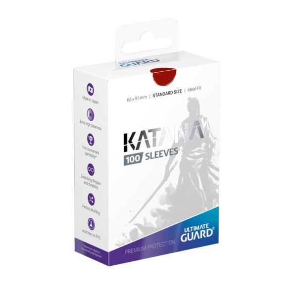 Sleeves - Ultimate Guard - Katana Standard Rouge