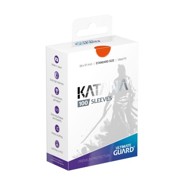 Sleeves - Ultimate Guard - Katana Standard Orange