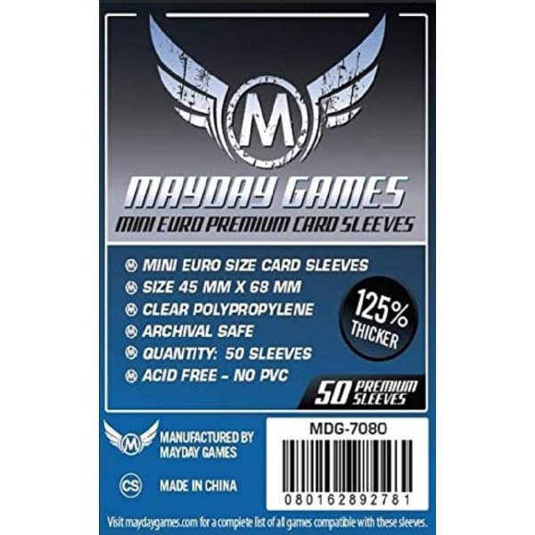 Sleeves - Mayday - 45x68mm - Mini European Premium (50)