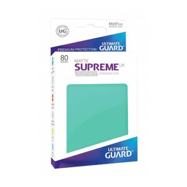 Sleeves - Ultimate Guard - Standard Supreme UX Matte turquoise