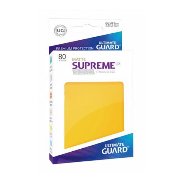 Sleeves - Ultimate Guard - Standard Supreme UX Matte Jaune