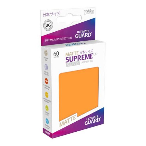 Sleeves - Ultimate Guard - Small Supreme UX Matte Orange