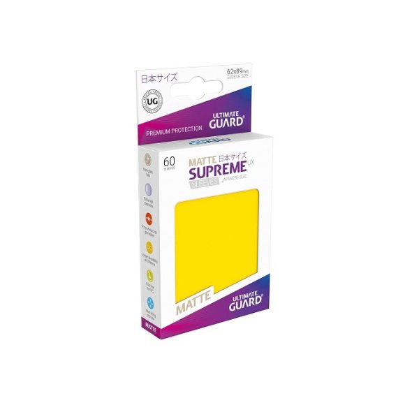 Sleeves - Ultimate Guard - Small Supreme UX Matte Jaune