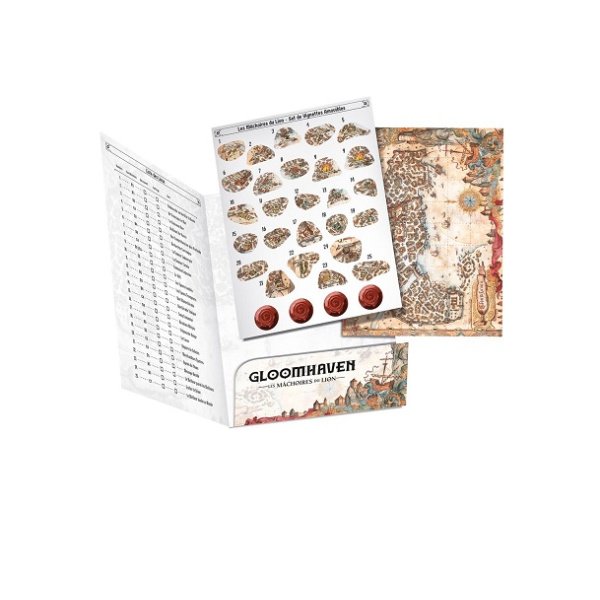 Gloomhaven - Les mâchoires du lion - Set de vignettes amovibles et plan de la ville