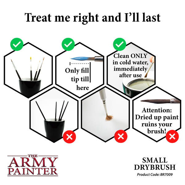 Army Painter - Pinceaux - Wargamer Brush - Small Drybrush – Image 2