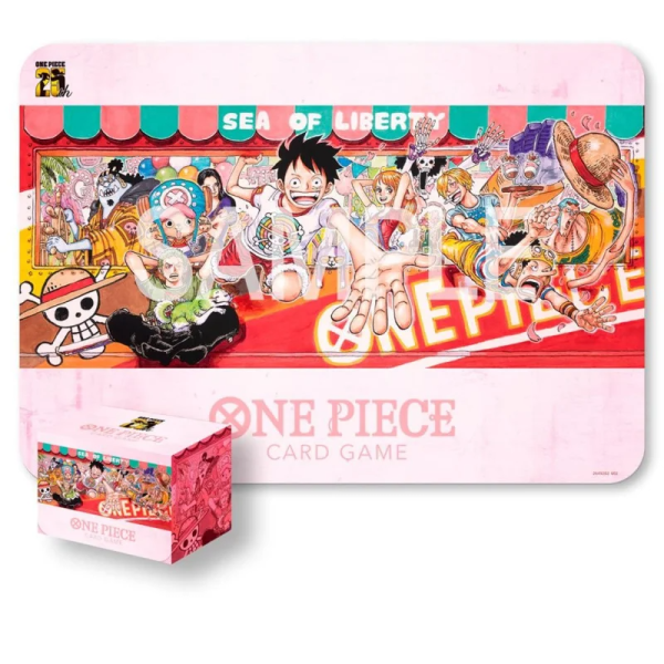 One Piece Card Game - Tapis de jeu et Card Case - Set 25th Edition