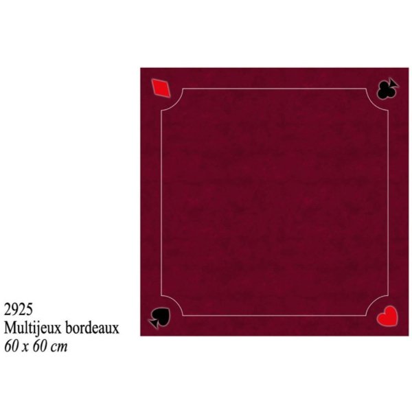 Tapis Multi 60 Coeur de Pique Excellence Bordeaux
