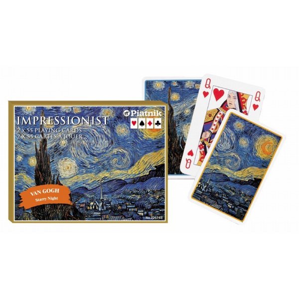 Coffret 2 jeux de cartes - Van Gogh - Starry Night