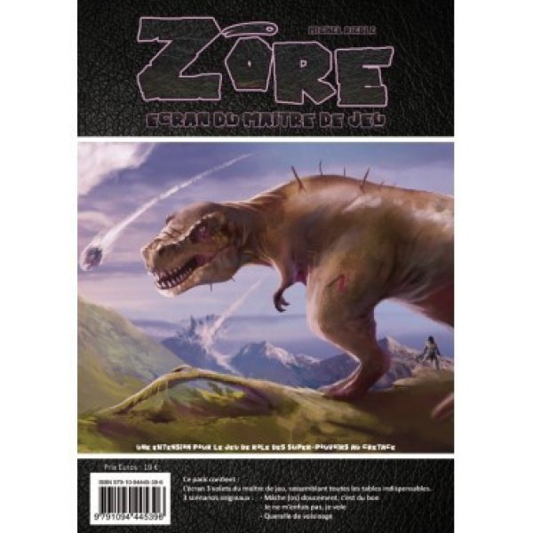 Zore - Ecran du maître de jeu et scénarios