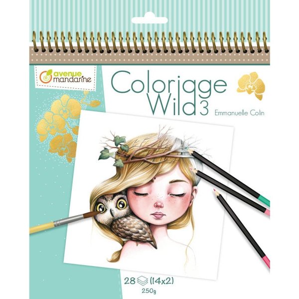Carnet de coloriage - Wild 3