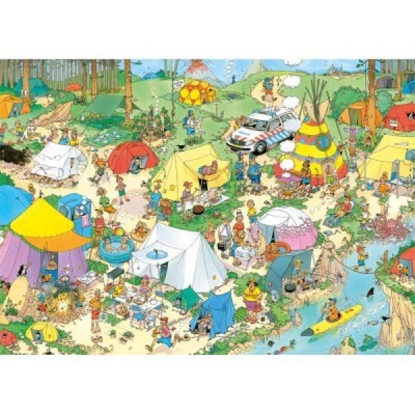 Puzzle Jan Van Haasteren - 1000 pièces - Camping nature