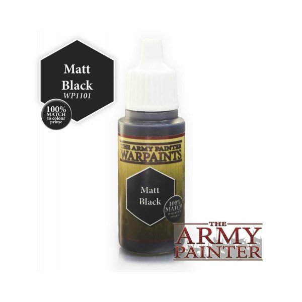 Army Painter - Warpaints 18ml - Matt Black
