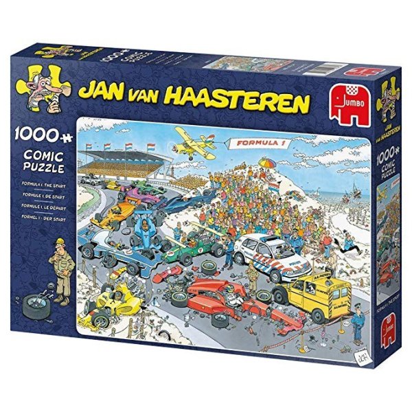 Puzzle Jan Van Haasteren - 1000  - Formule 1.Le départ