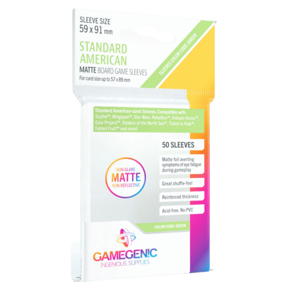 GM - Matte Stand Amer-Sized BG Sleeves 59 x 91 mm