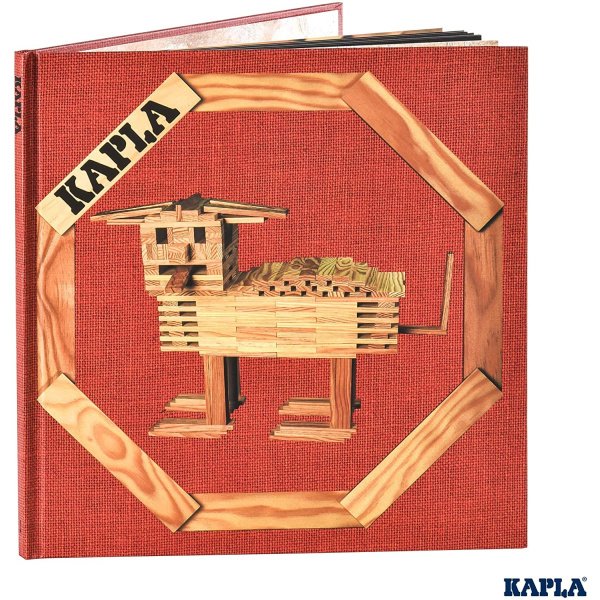 Mallette en Bois de 280 Kapla - Livre d'art rouge – Image 3