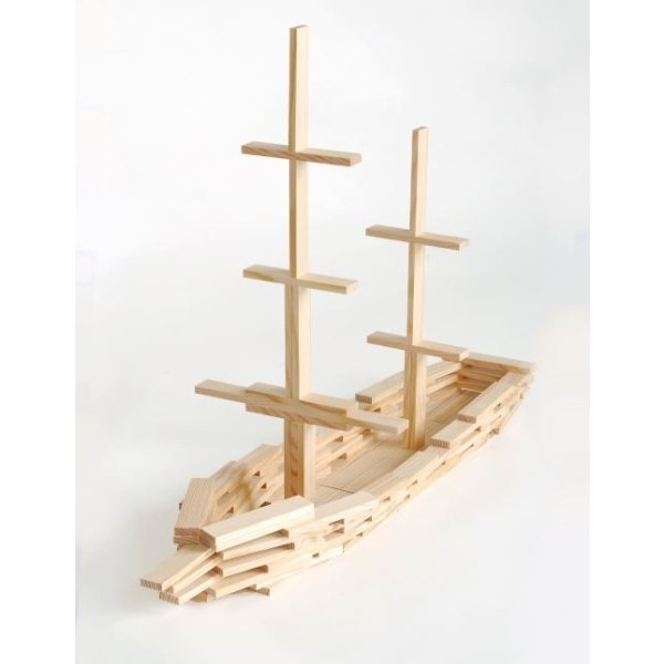 Mallette en Bois de 280 Kapla - Livre d'art rouge – Image 5