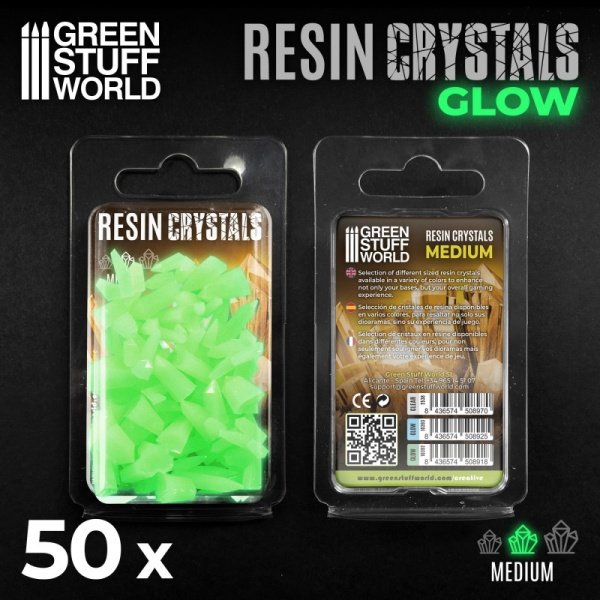 Green Stuff World - Cristaux de Résine verts glow - Moyen – Image 2