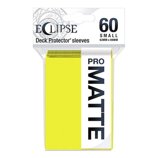 UP - Eclipse Matte Small Sleeves- Lemon Yellow (60 Sleeves)