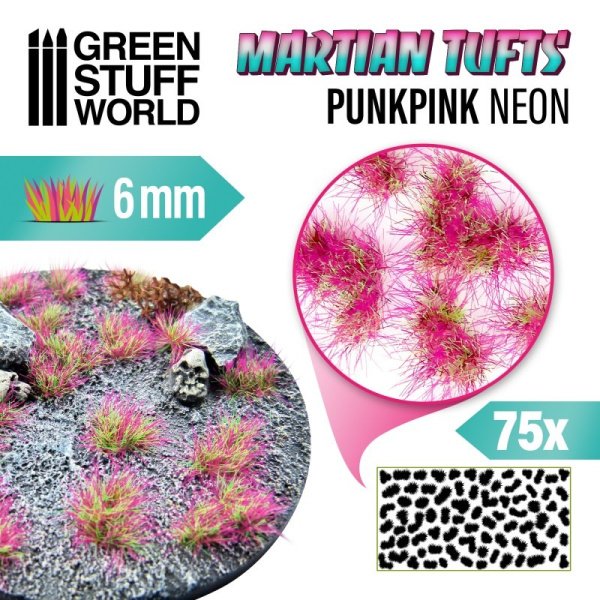 Green Stuff World - Touffes d'herbe martienne - Punkpink neon