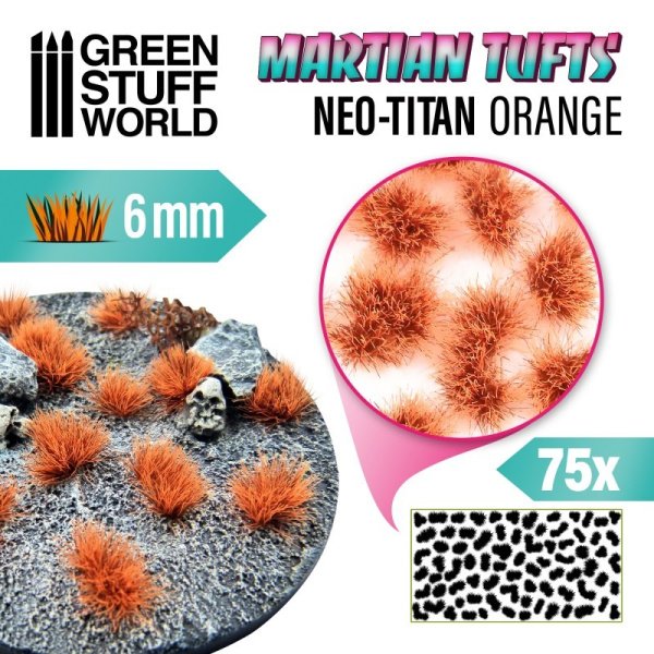 Green Stuff World - Touffes d'herbe martienne - Neo-titan orange
