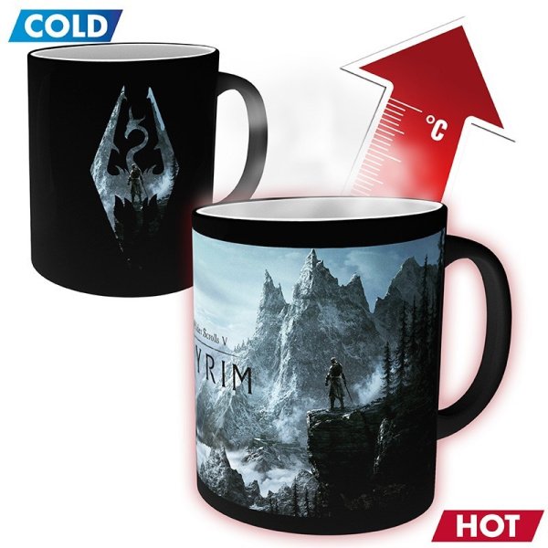 Skyrim - Mug Heatchange 320 ml - Symbole Dragon