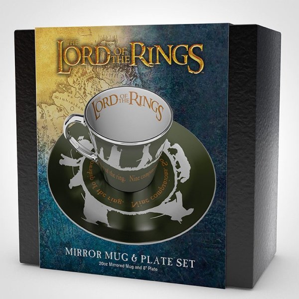 Lord of the Rings - Tasse à café miroir et soucoupe de la communauté de l'anneau – Image 2