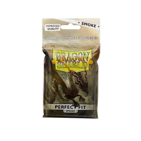 Dragon Shield - Clear Smoke Sleeves - 100 Sleeves Perfect Fit