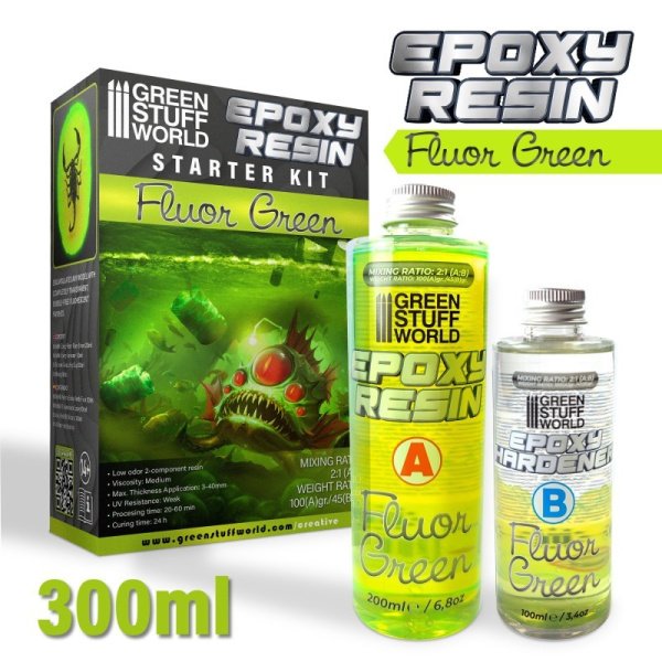 Green Stuff World - Résine époxy - vert fluo