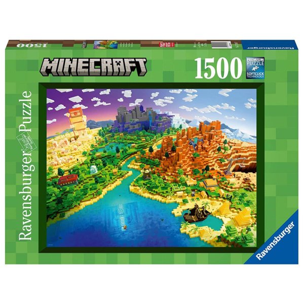 Puzzle 1500 pièces - Le monde de Minecraft