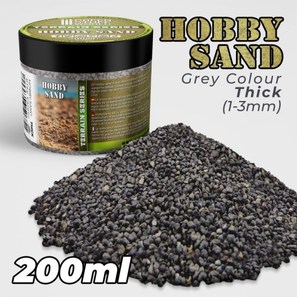 Green Stuff World - Sable de modélisation grossier 200ml - Gris foncé