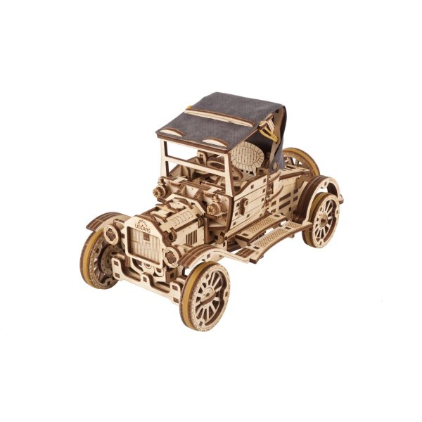 Ugears kit de construction Voiture rétro UGR-T -26,5x12,5x14,4 cm- bois brun 337 pièces