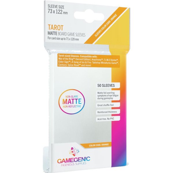 Gamegenic - Tarot Matte Board - 71 x 120 mm