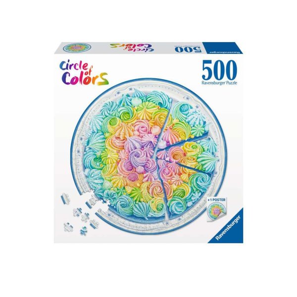 Puzzle Circle of colors 500 pièces - Rainbow Cake