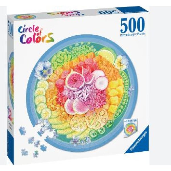 Puzzle Circle of colors 500 pièces - Poke Bowl