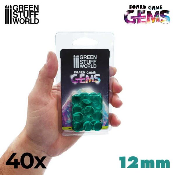Green Stuff World - Gemmes en plastique 12mm - Turquoise – Image 2