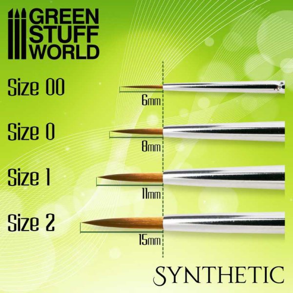 Green Stuff World - Green Series Pinceau Synthétique - 0 – Image 2
