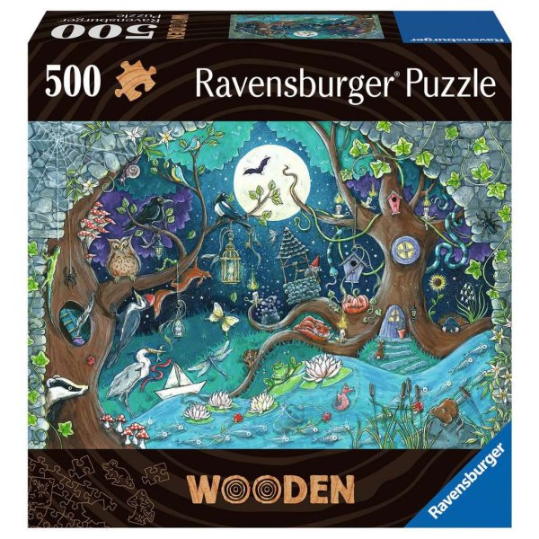 Puzzle 500 pièces - en Bois - Fantasy Forest