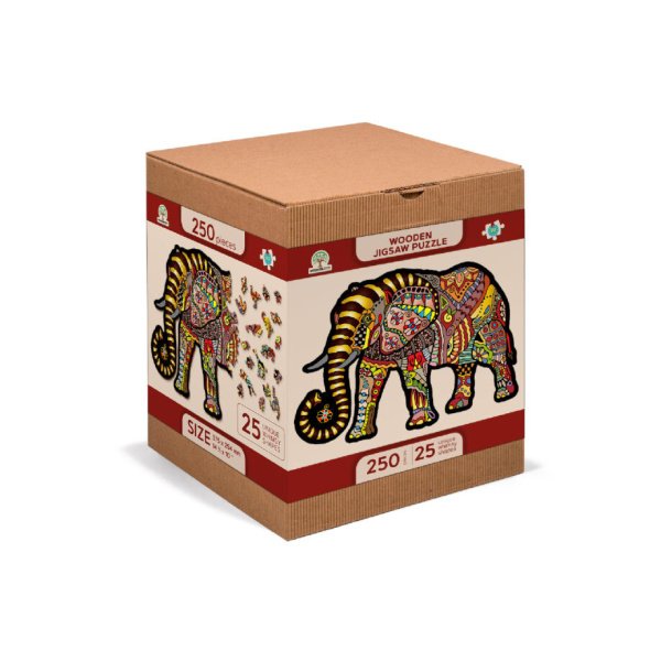 Wooden Puzzle 250 pièces - Magic elephant – Image 2