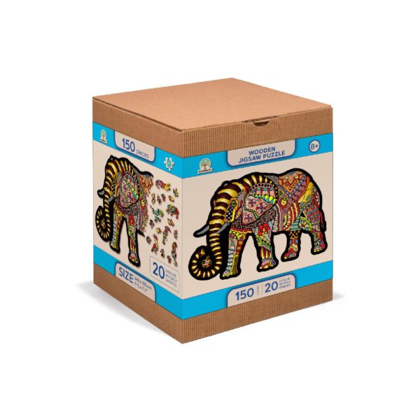 Wooden Puzzle 150 pièces - Magic elephant – Image 2