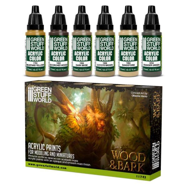 Green Stuff World - Set Peinture - Bois et écorce