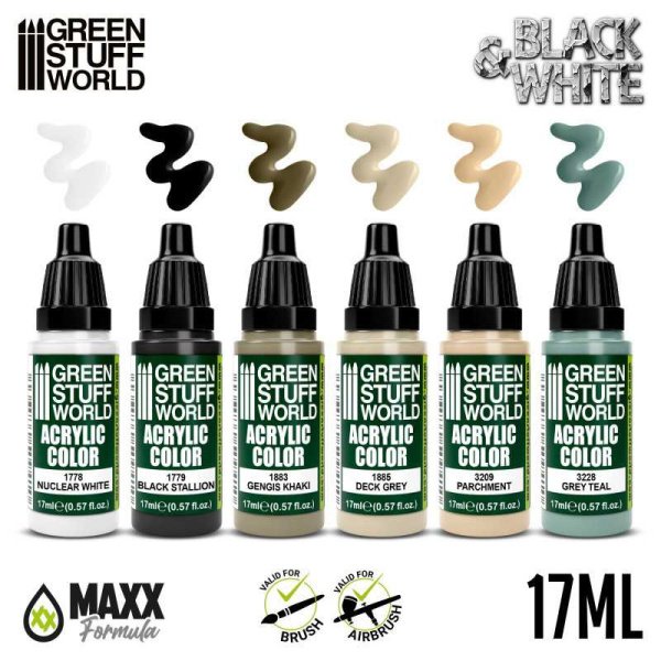 Green Stuff World - Set Peinture - Blanc et Noir – Image 2