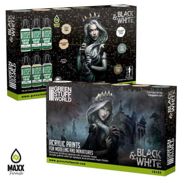 Green Stuff World - Set Peinture - Blanc et Noir – Image 3