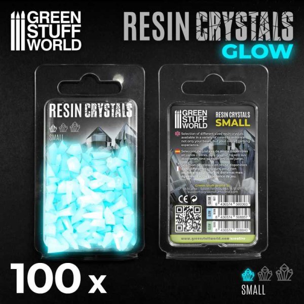Green Stuff World - Cristaux de Résine Bleu turquoise glow - Petits – Image 3