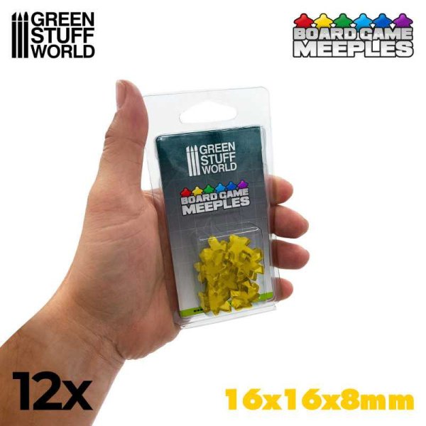 Green Stuff World - Meeples 16x16x8mm - Jaune – Image 2