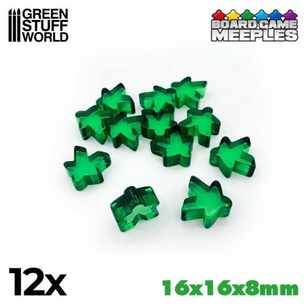 Green Stuff World - Meeples 16x16x8mm - Vert