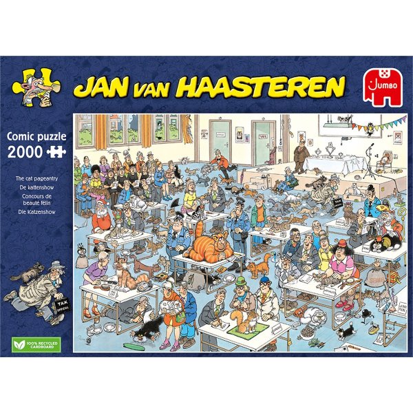 Puzzle 2000 pièces - Jan Van Haasteren - Concours de beauté félin