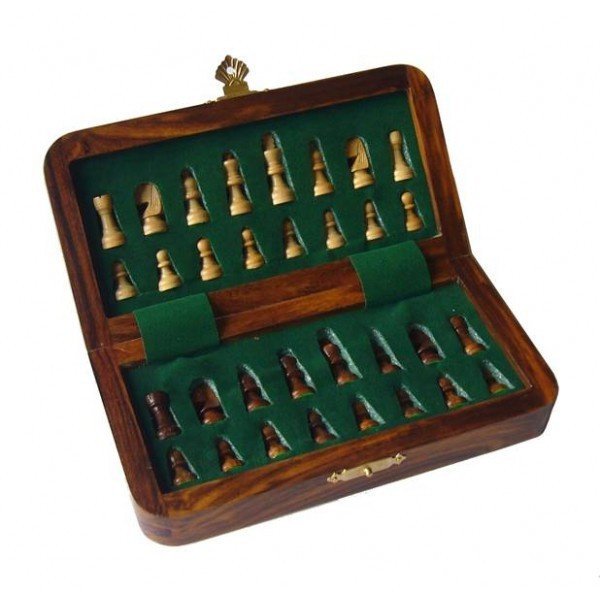 Coffret échecs magnétique pliable 30 cm – Image 2