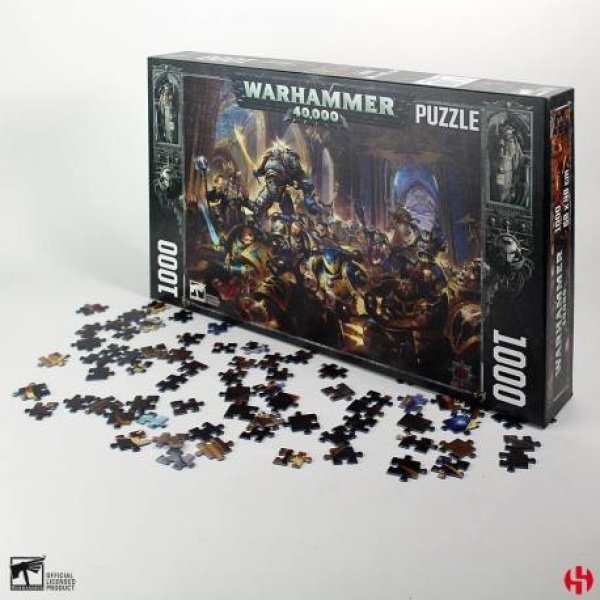 Puzzle 1000 pièces - Gulliman VS Blacl Legion Warhammer 40K