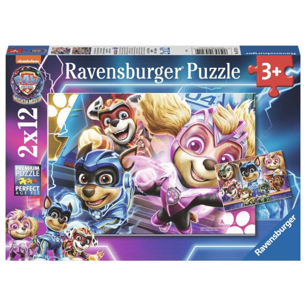 Puzzle Pat'Patrouille 2x12 Pces - Une équipe indestructible