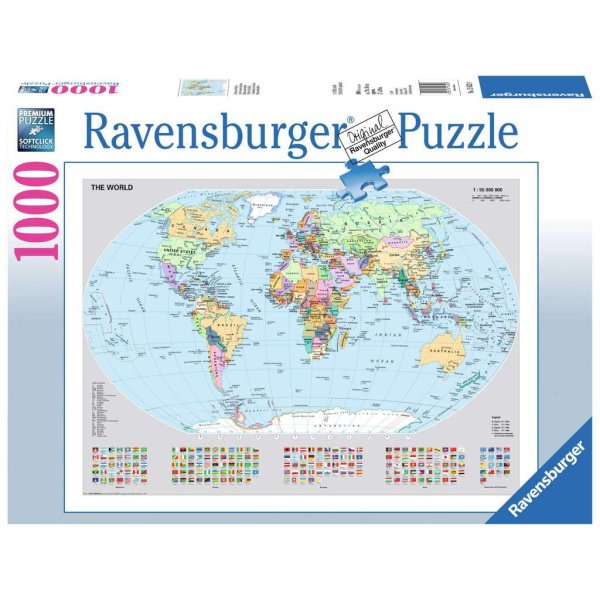 Puzzle 1000 Pces - Carte du monde politique